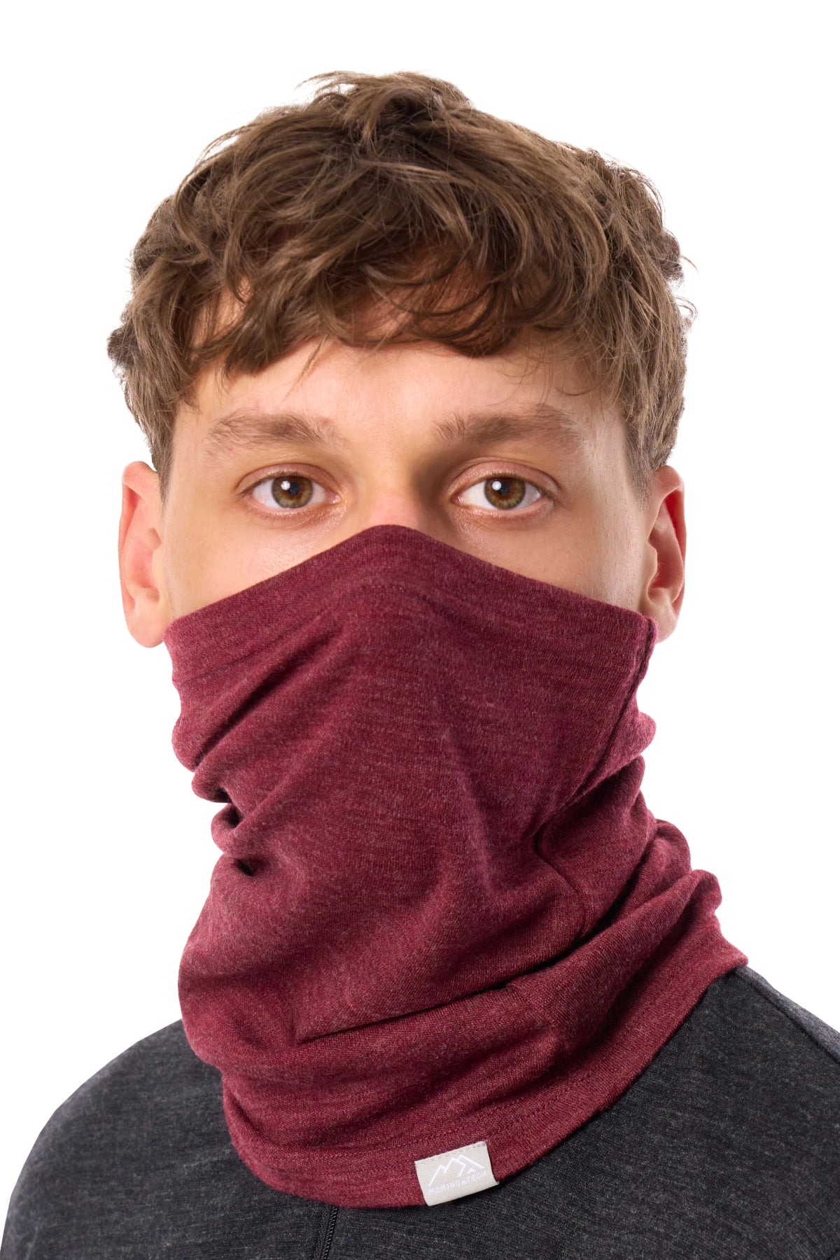 Merino Neck Gaiter 230 Burgundy