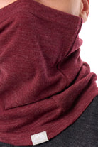 Merino Neck Gaiter 230 Burgundy — view 3