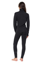 Women's Merino Turtleneck Thermal Set 250 Charcoal Grey High Neck — view 2