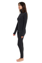 Women's Merino Turtleneck Thermal Set 250 Charcoal Grey High Neck — view 3