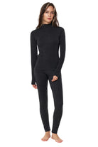 Women's Merino Turtleneck Thermal Set 250 Charcoal Grey Low Neck