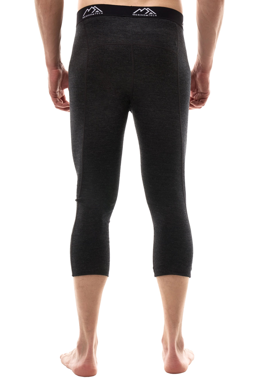 Men's Merino 3/4 Pants 200 Charcoal — view 2
