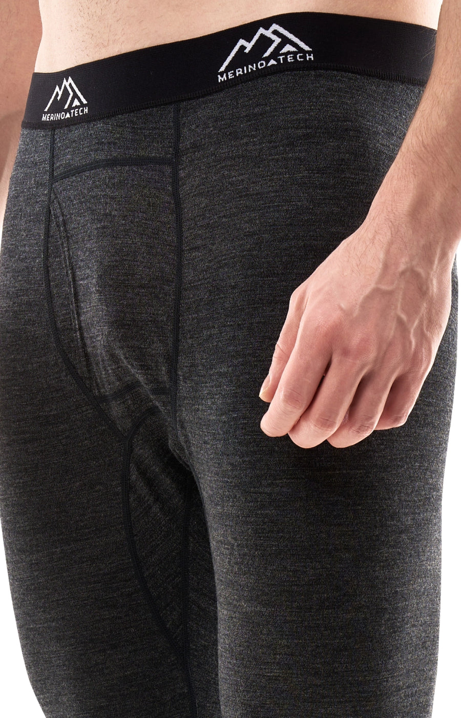 Men's Merino 3/4 Pants 200 Charcoal — view 4