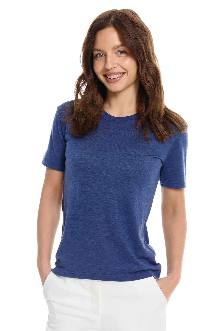 Women's Merino T-shirt 180 Chicago Blues Crewneck