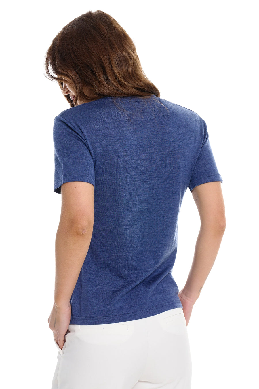 Women's Merino T-shirt 180 Chicago Blues Crewneck — view 4