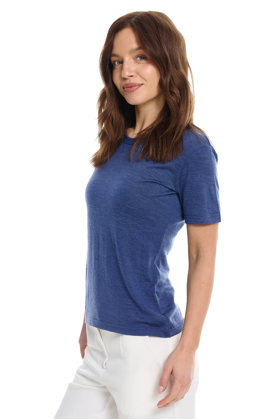 Women's Merino T-shirt 180 Chicago Blues Crewneck — view 2
