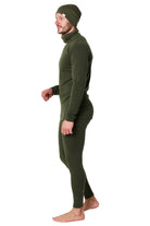 Men's Dark Olive Merino Wool Set 250 + Beanie & Gaiter — view 3