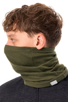 Merino Neck Gaiter 230 Dark Olive — view 2