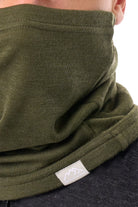 Merino Neck Gaiter 230 Dark Olive — view 4
