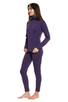 Women's Merino Turtleneck Thermal Set 250 Dark Purple High Neck — view 3