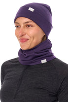 Adult Beanie Dark Purple + Gaiter — view 3