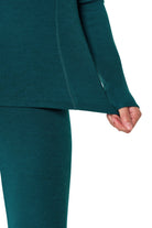 Women's Merino Turtleneck Thermal Set 250 Deep Teal High Neck — view 5
