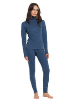 Women's Merino Turtleneck Thermal Set 250 Denim High Neck