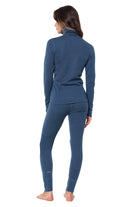 Women's Merino Turtleneck Thermal Set 250 Denim High Neck — view 2