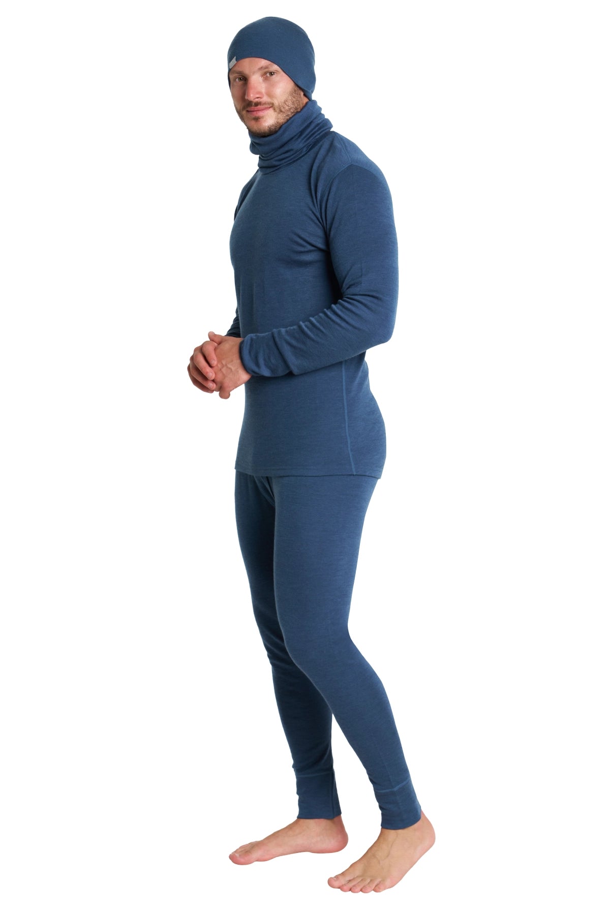 Men's Denim Merino Wool Set 250 + Beanie & Gaiter — view 3