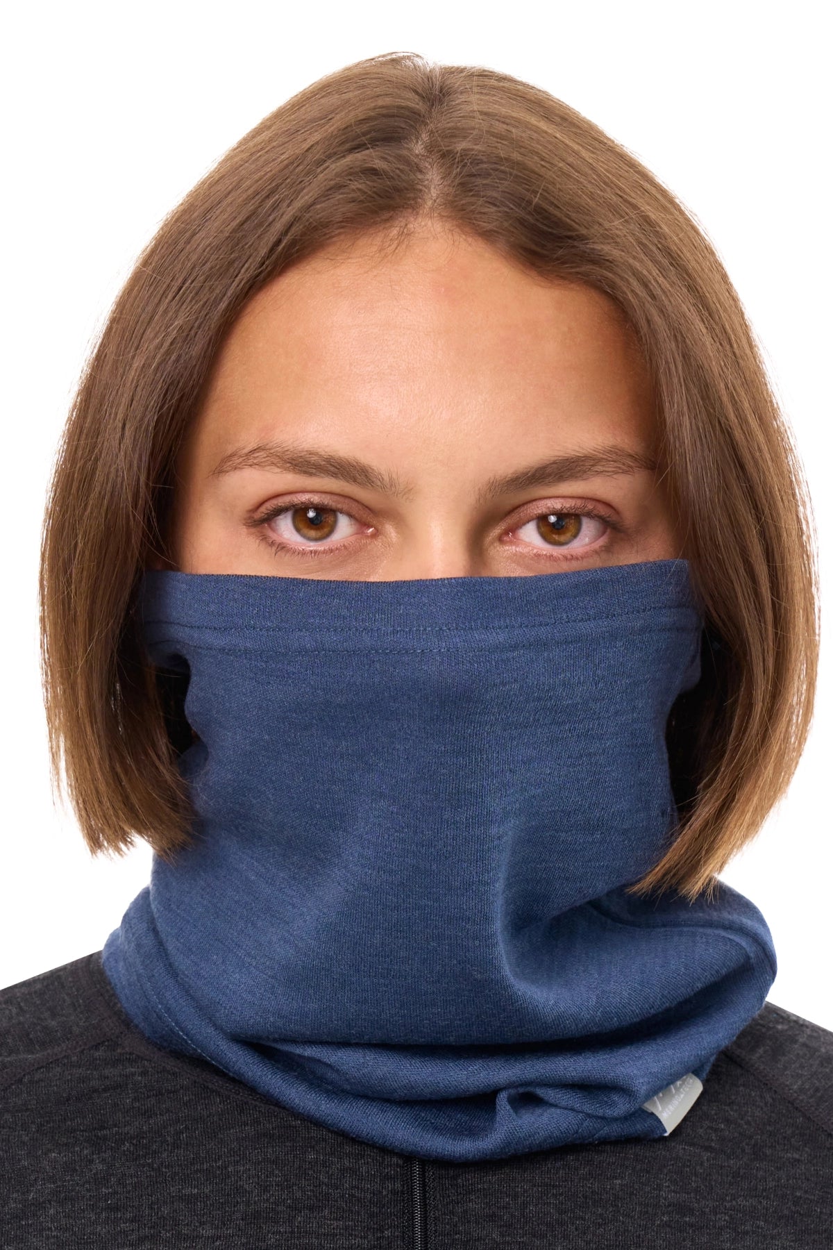 Merino Neck Gaiter 230 Denim — view 4
