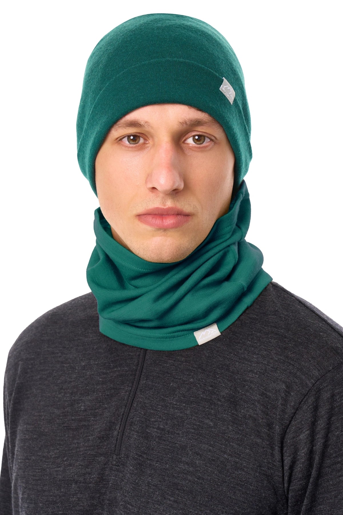 Adult Beanie Forest Green + Gaiter — view 4