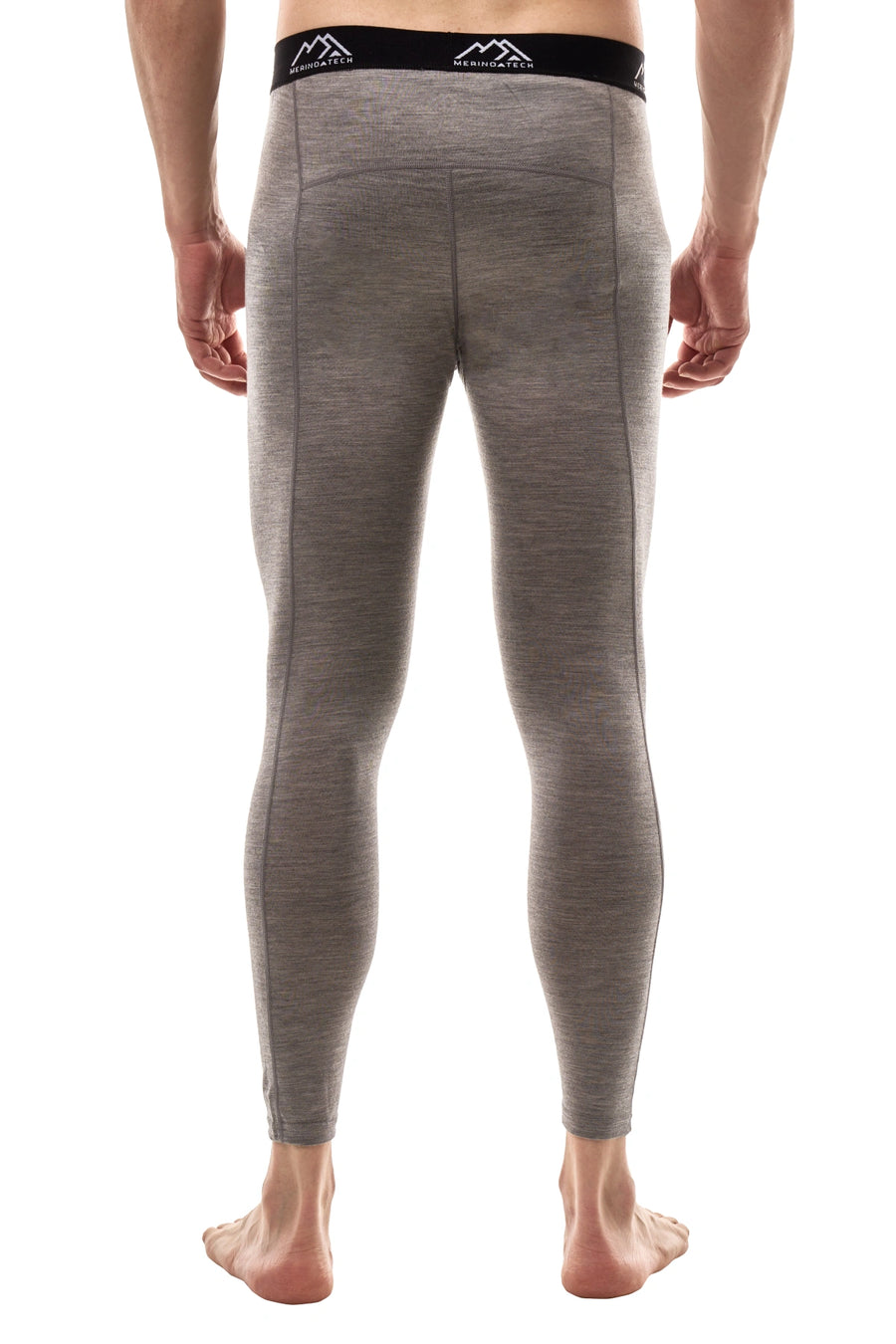 Men's Merino Pants 200 Grey Melange — view 2