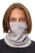 Merino Neck Gaiter 230 Heather Grey — view 4