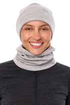 Adult Beanie Heather Grey + Gaiter