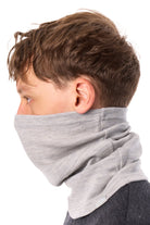Merino Neck Gaiter 230 Heather Grey — view 2