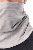 Merino Neck Gaiter 230 Heather Grey — view 3