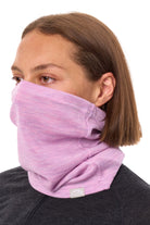 Merino Neck Gaiter 230 Heather Lilac — view 2