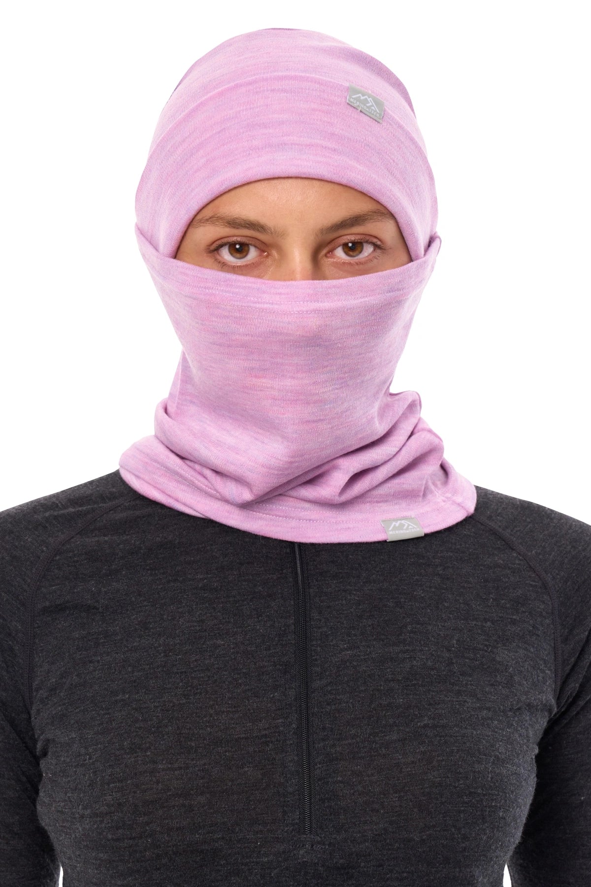 Adult Beanie Heather Lilac + Gaiter — view 4