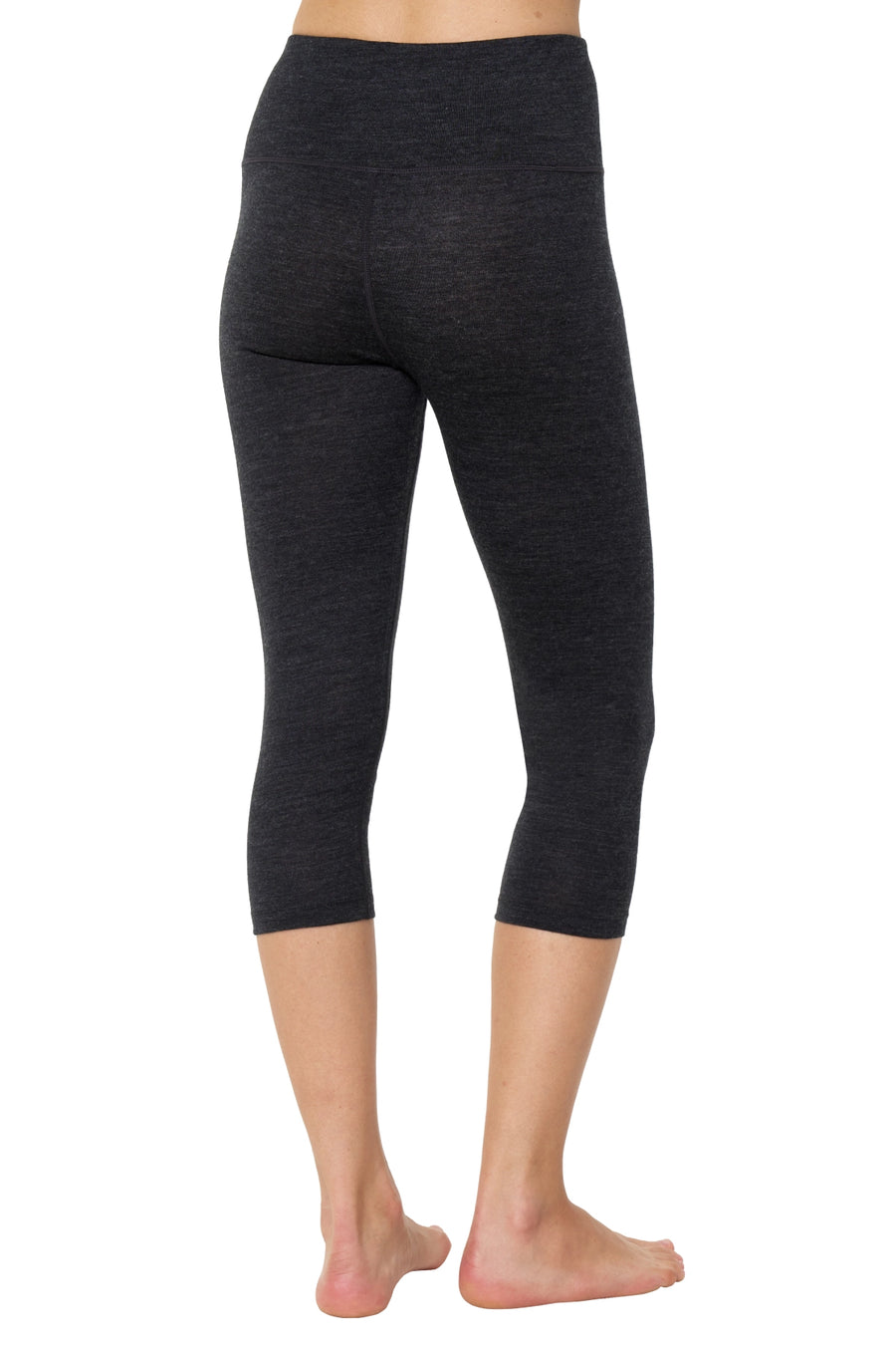 Women's Merino 3/4 Pants 200 Heathered Black — view 2
