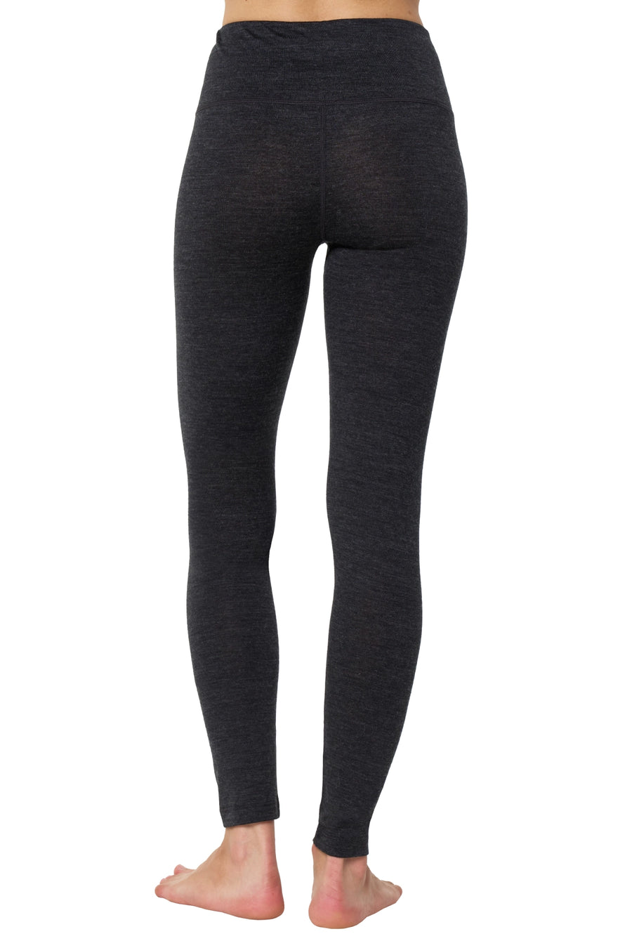 Women's Merino Pants 200 Heathered Black — view 2
