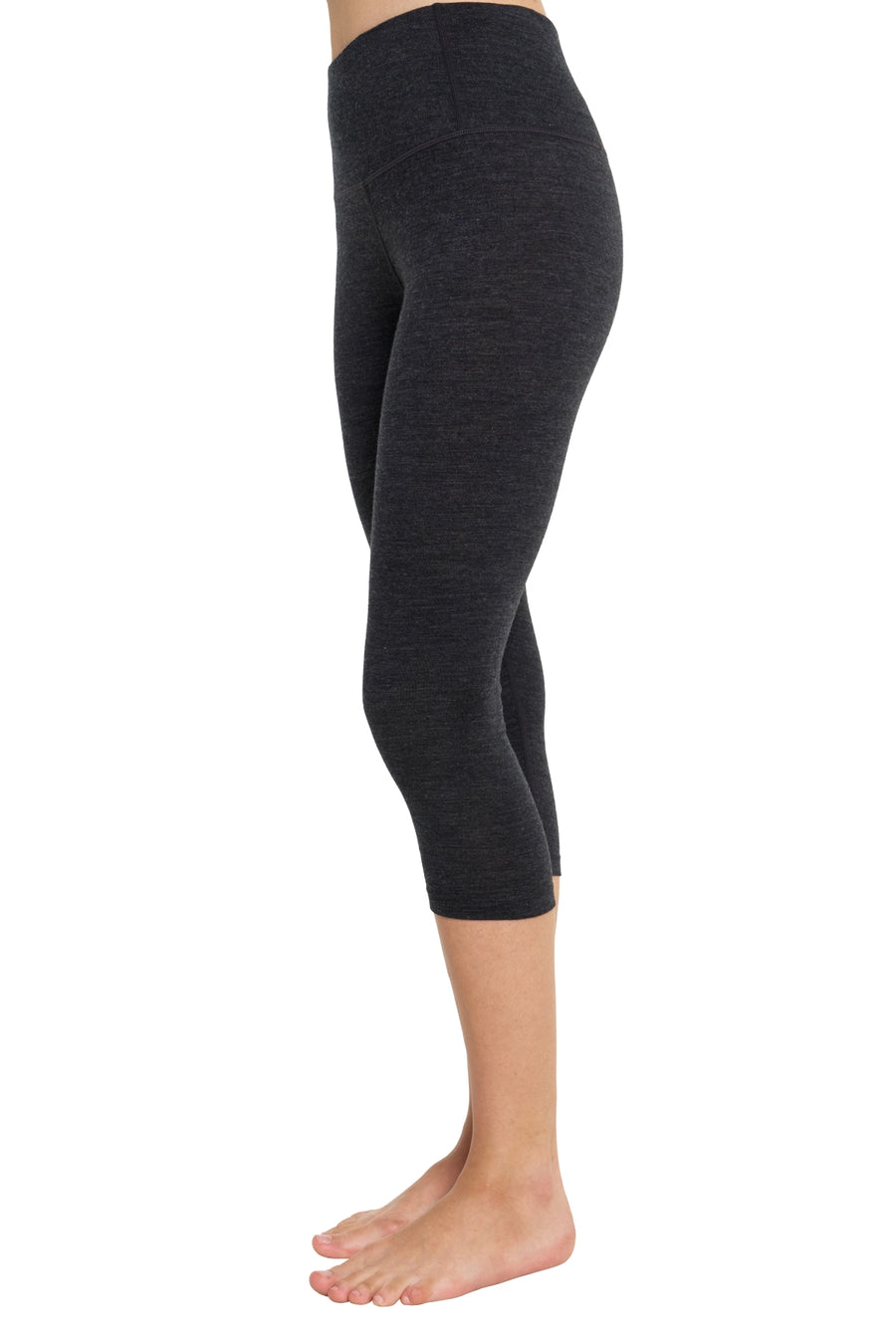 Women's Merino 3/4 Pants 200 Heathered Black — view 4