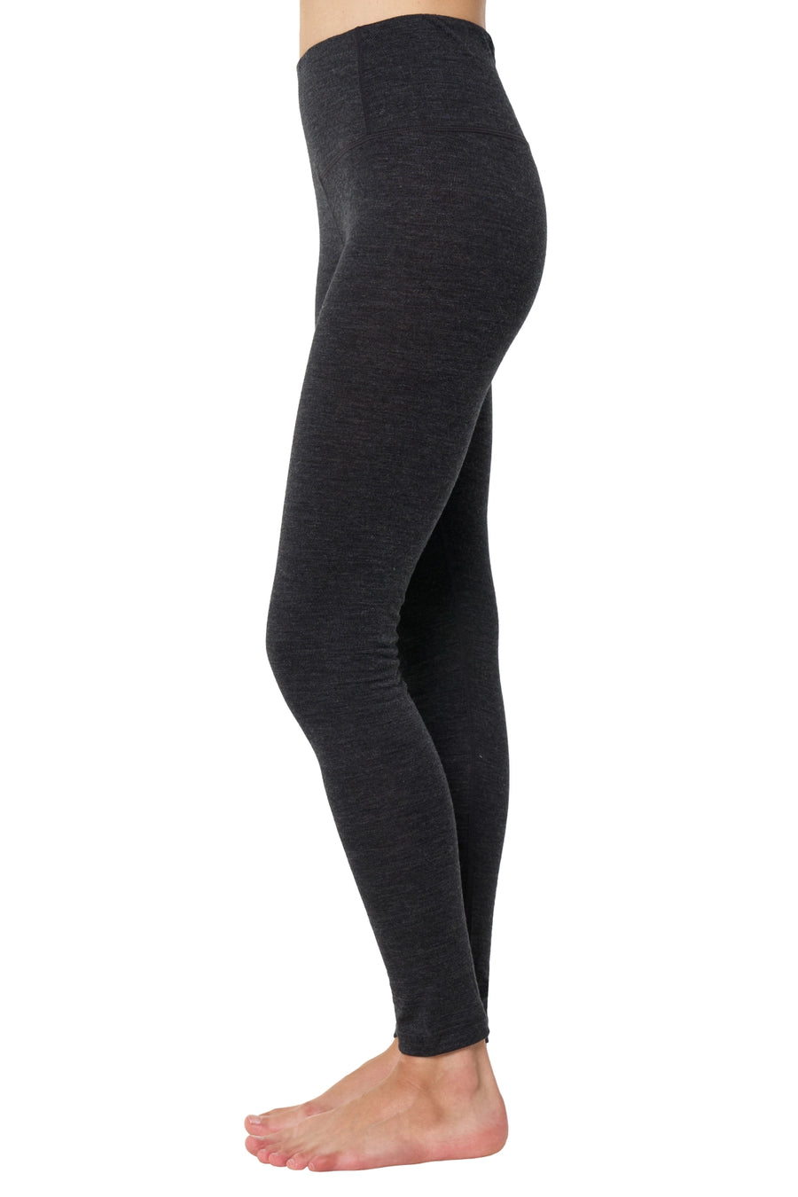 Women's Merino Pants 200 Heathered Black — view 4