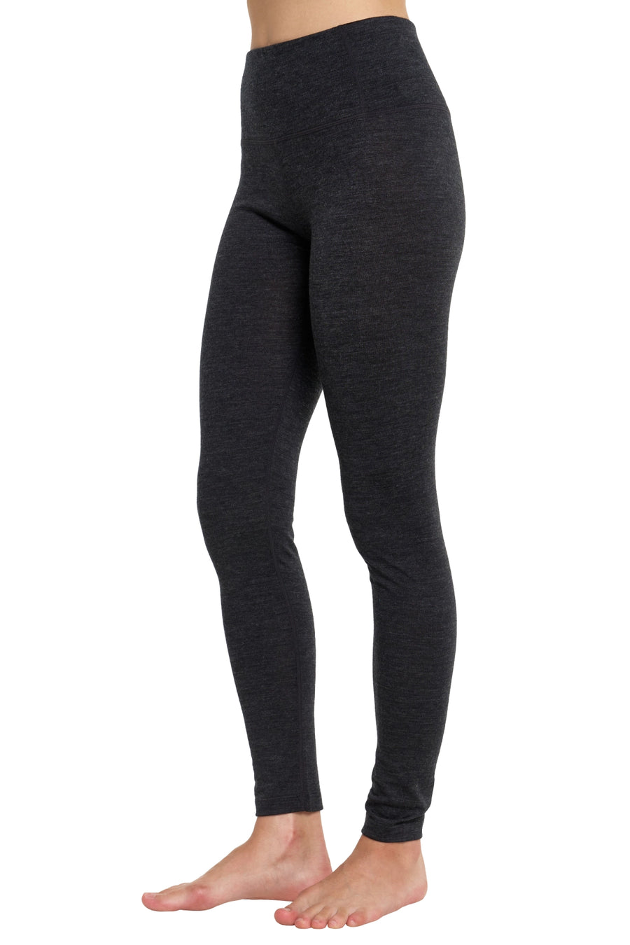 Women's Merino Pants 200 Heathered Black — view 3