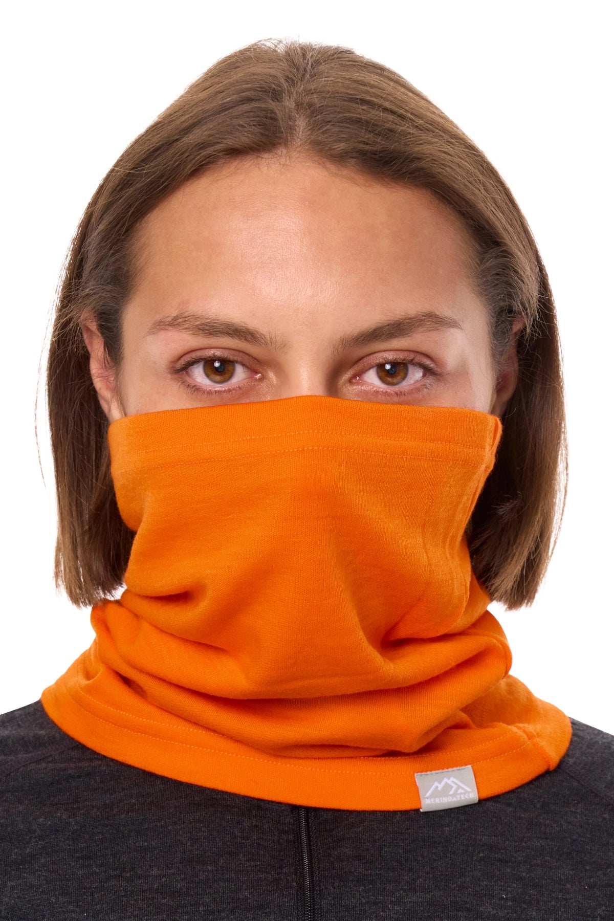 Merino Neck Gaiter 230 Hunter Orange — view 4