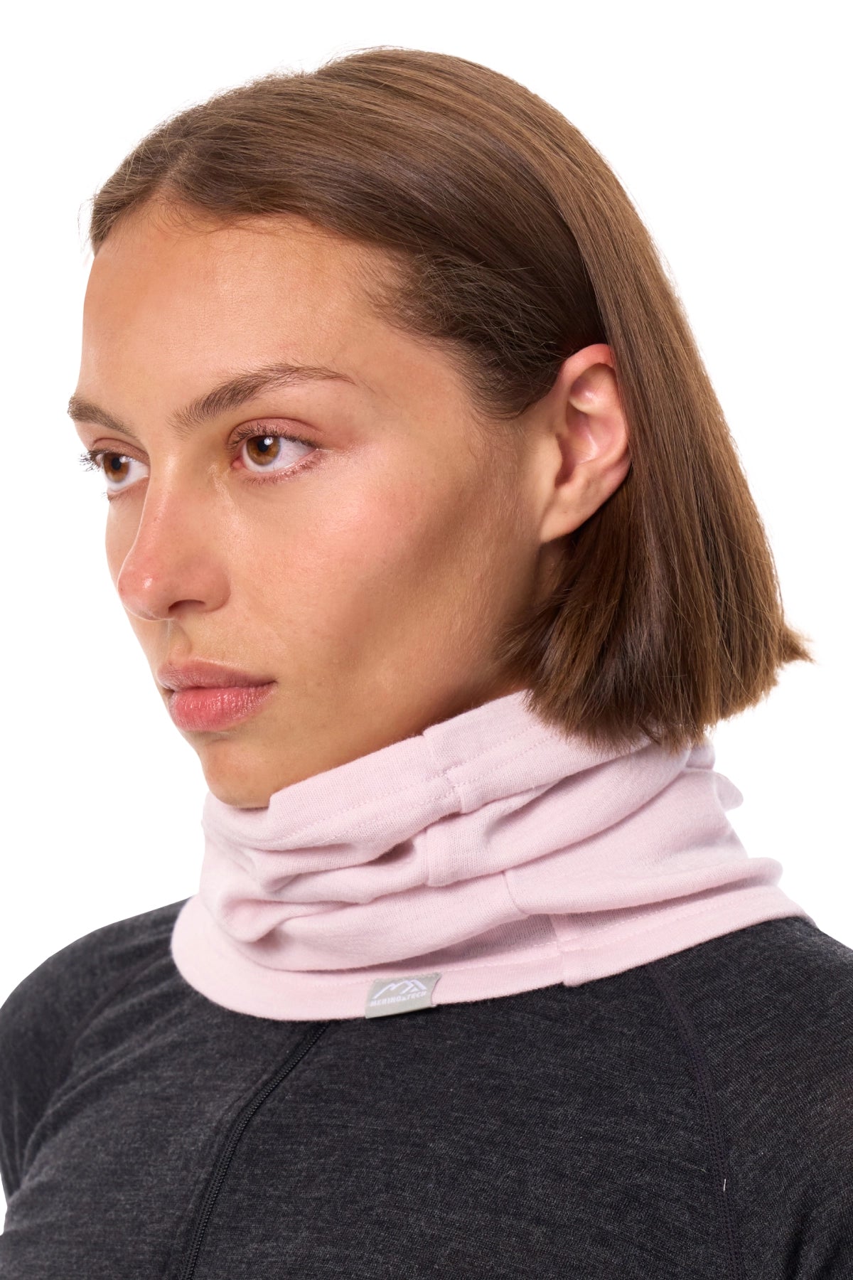 Merino Neck Gaiter 230 Light Lavender — view 6