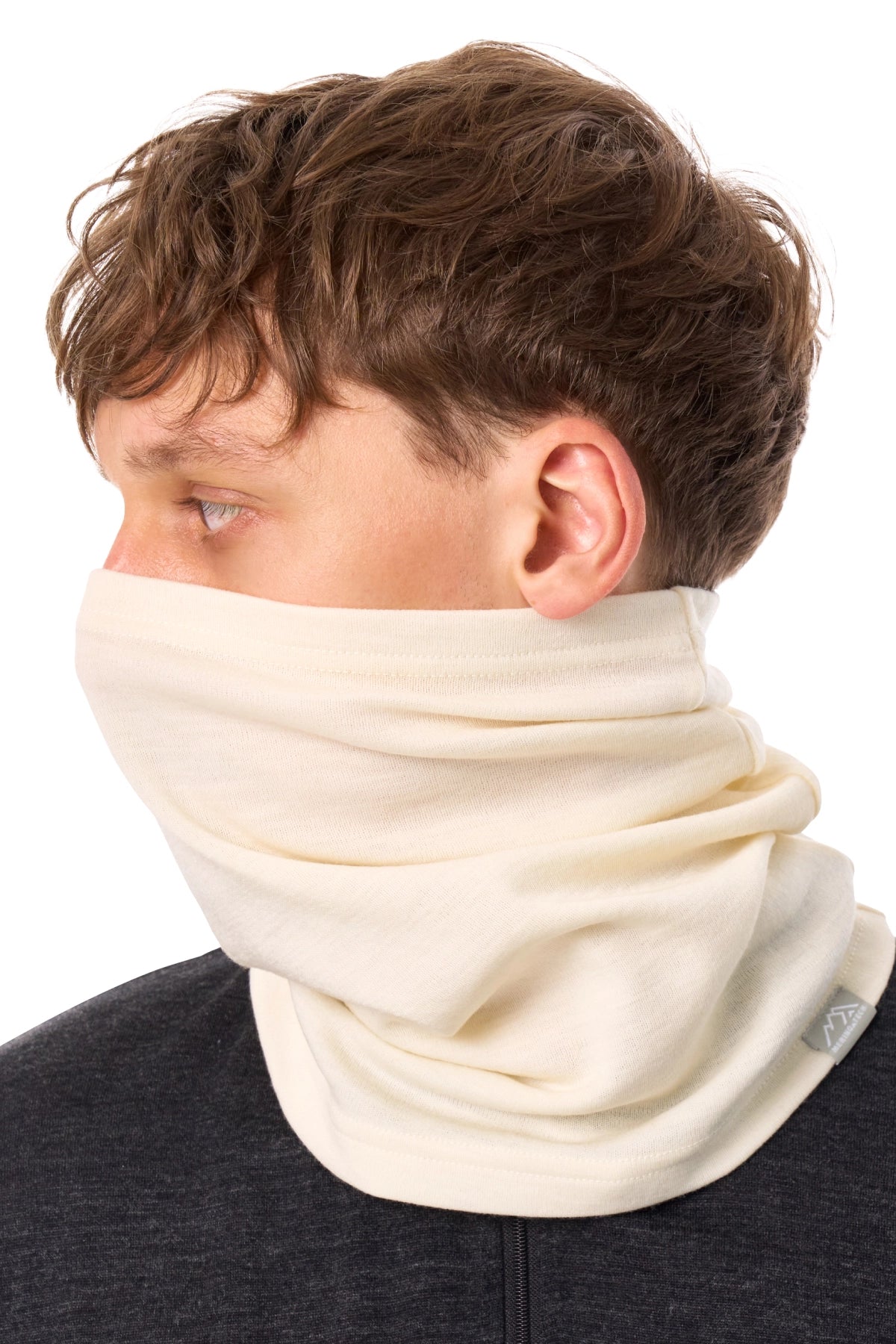 Merino Neck Gaiter 230 Natural White — view 2