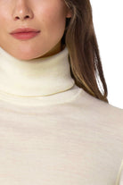 Women's Merino Turtleneck Thermal Set 250 Natural White High Neck — view 4