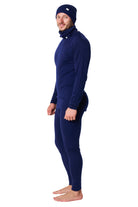 Men's Navy Blue Merino Wool Set 250 + Beanie & Gaiter — view 3