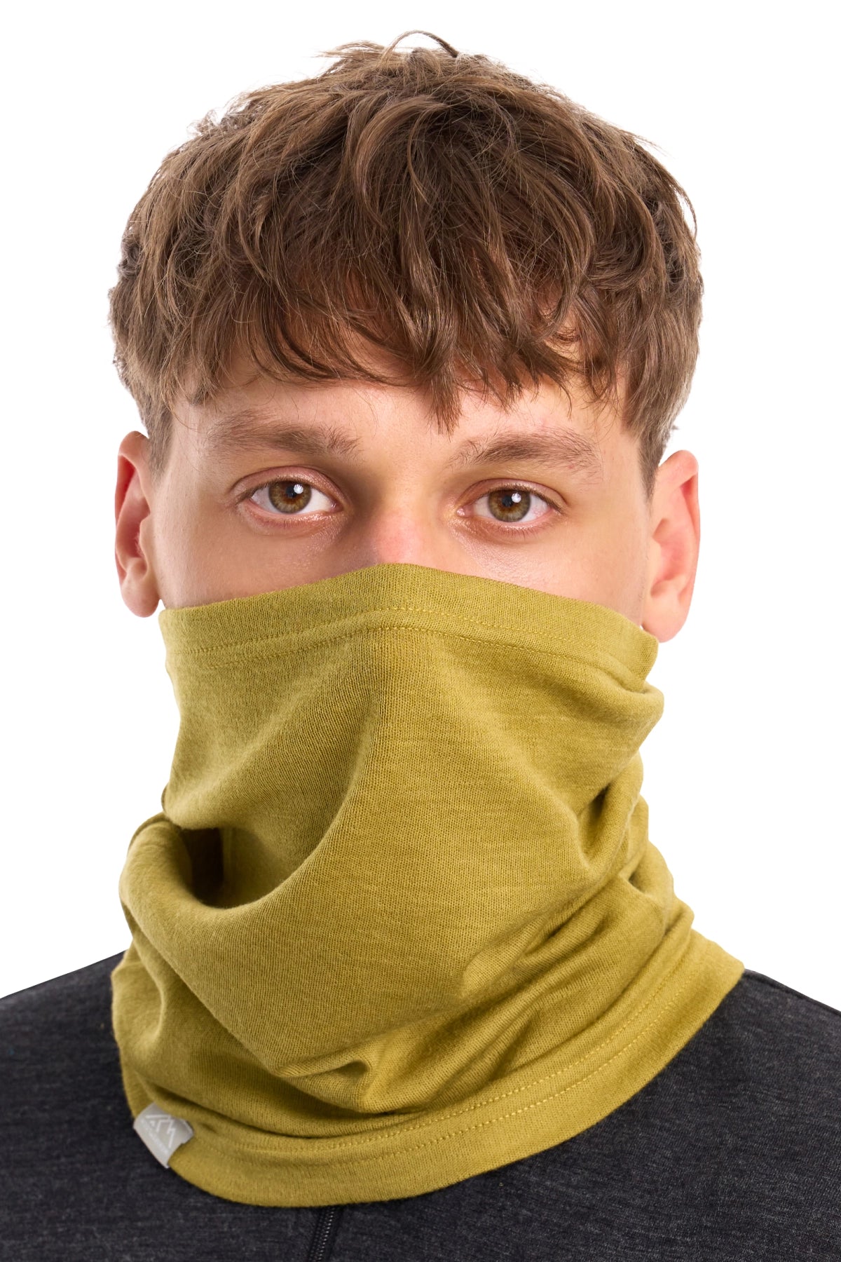 Merino Neck Gaiter 230 Olive Grove