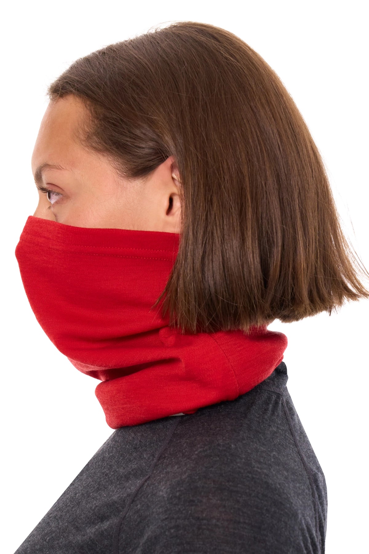 Merino Neck Gaiter 230 Red — view 3
