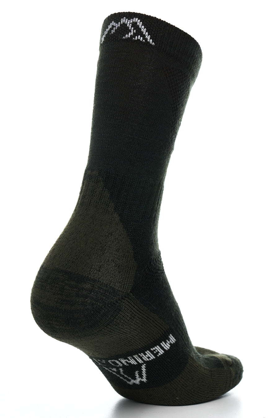 Merino Wool Hiking Socks, 3 pack, Army Green — view 4