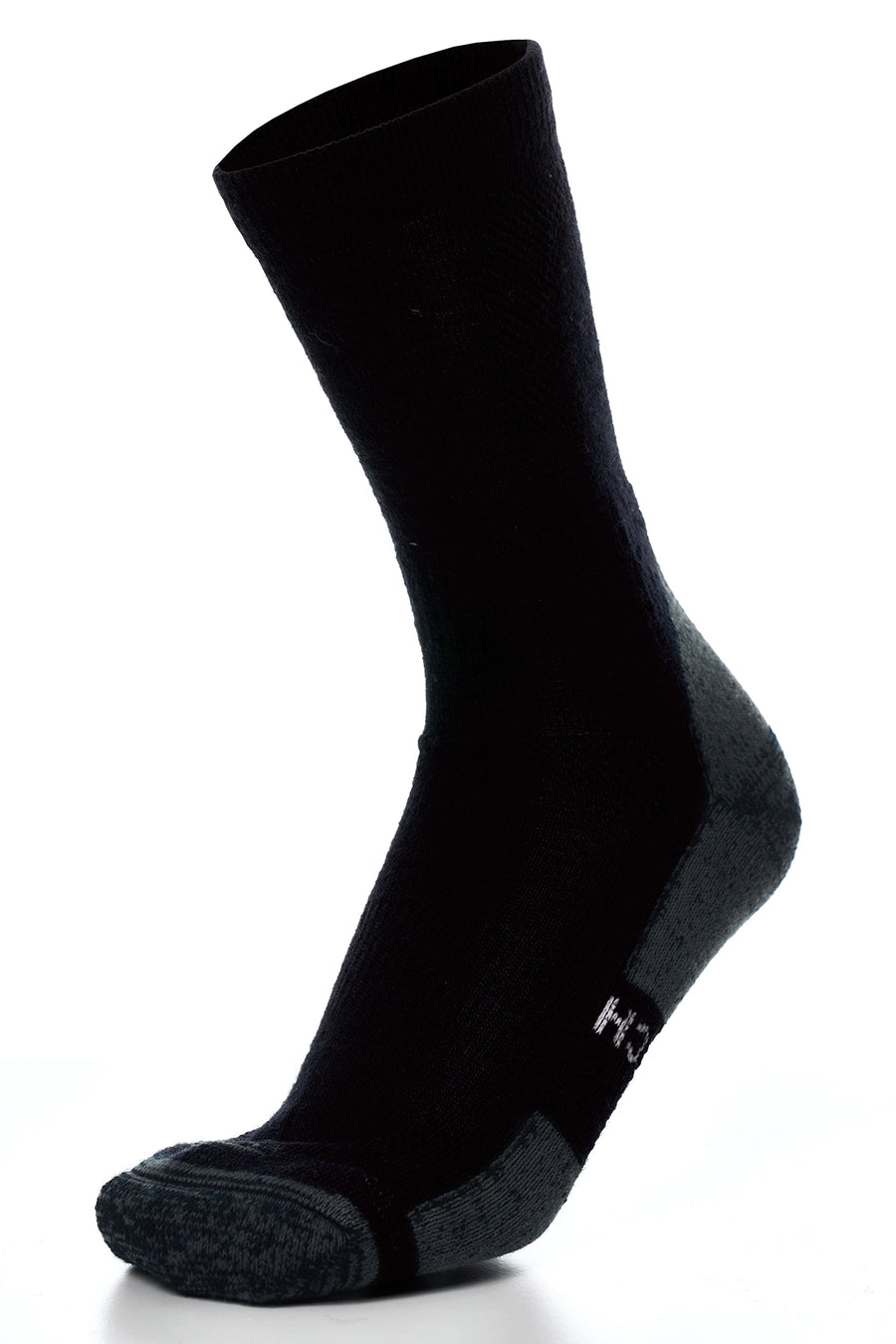 Merino Wool Hiking Socks, 6 pack, Black — view 2