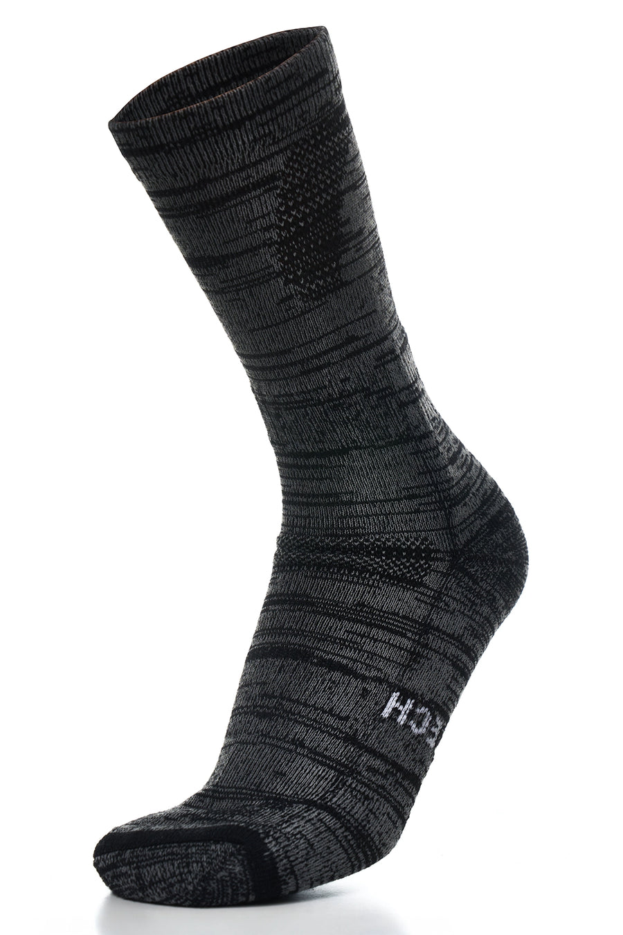 Merino Wool Hiking Socks, 3 pack, Black Marble — view 2