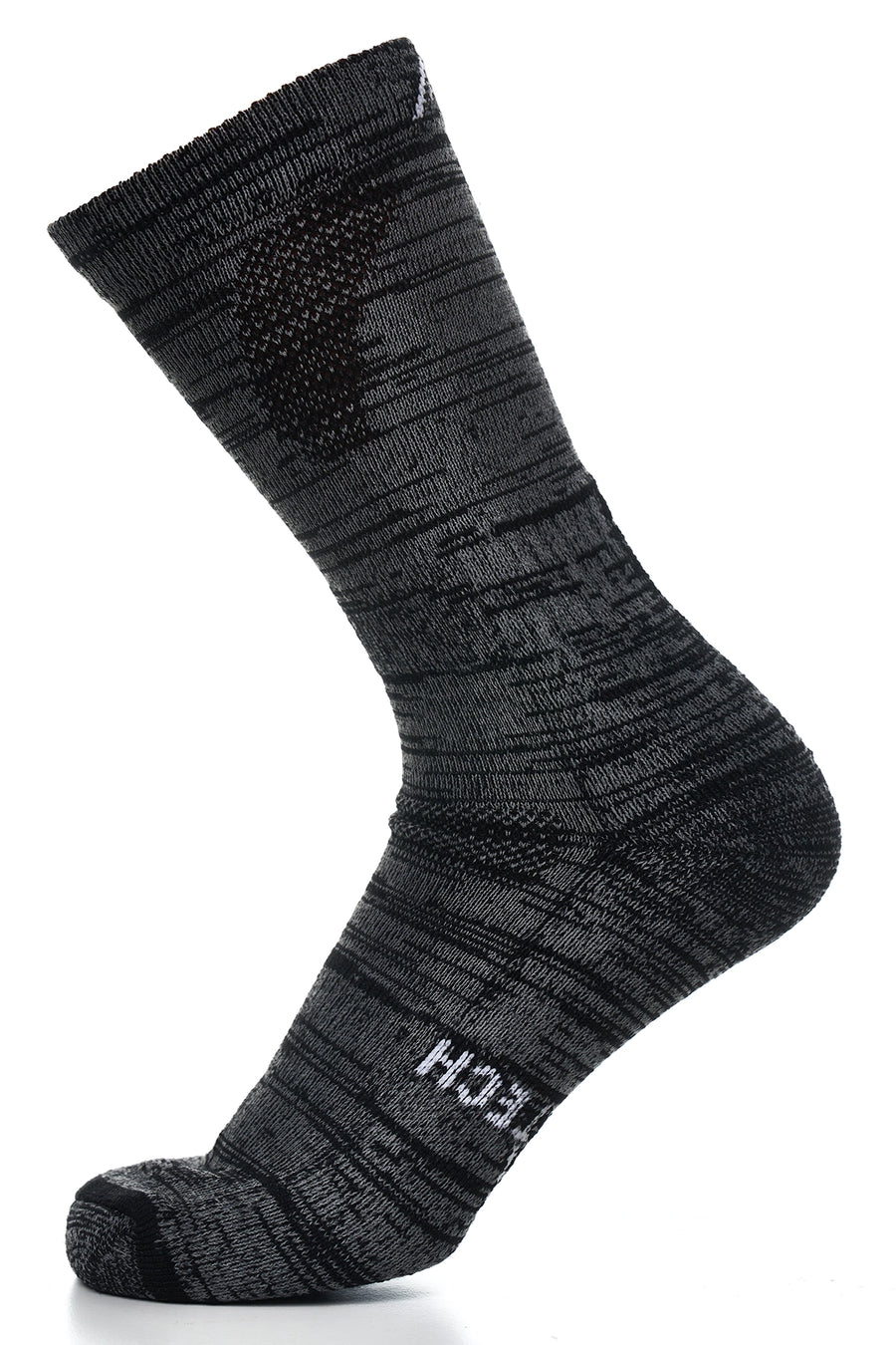 Merino Wool Hiking Socks, 3 pack, Black Marble — view 3