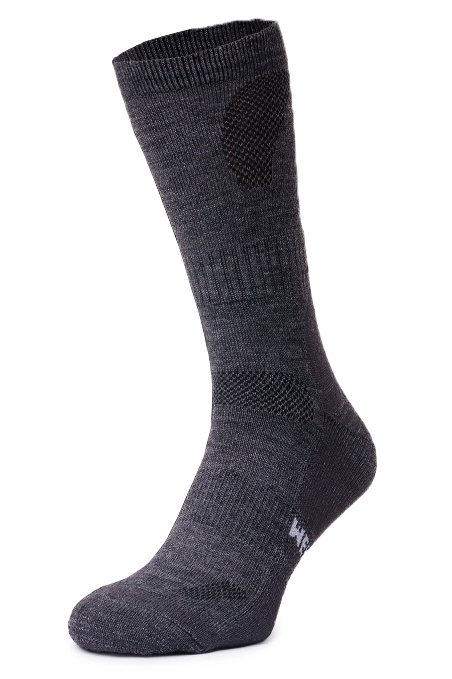 Merino Wool Hiking Socks, 6 pack, Charcoal Grey — view 2