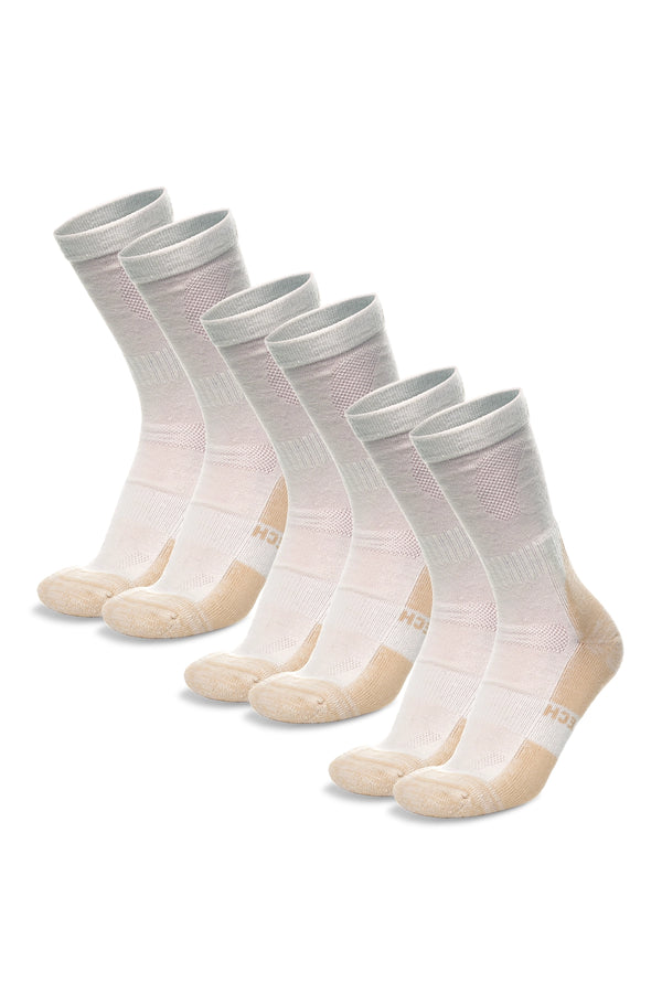 Merino Wool Hiking Socks, 3 pack, Creamy