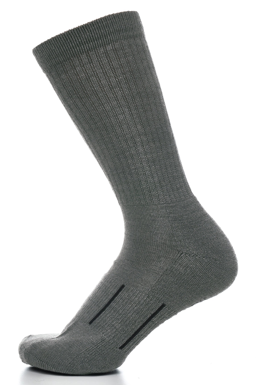 Merino Wool Hiking Socks, 3 pack, Dark Grey — view 3