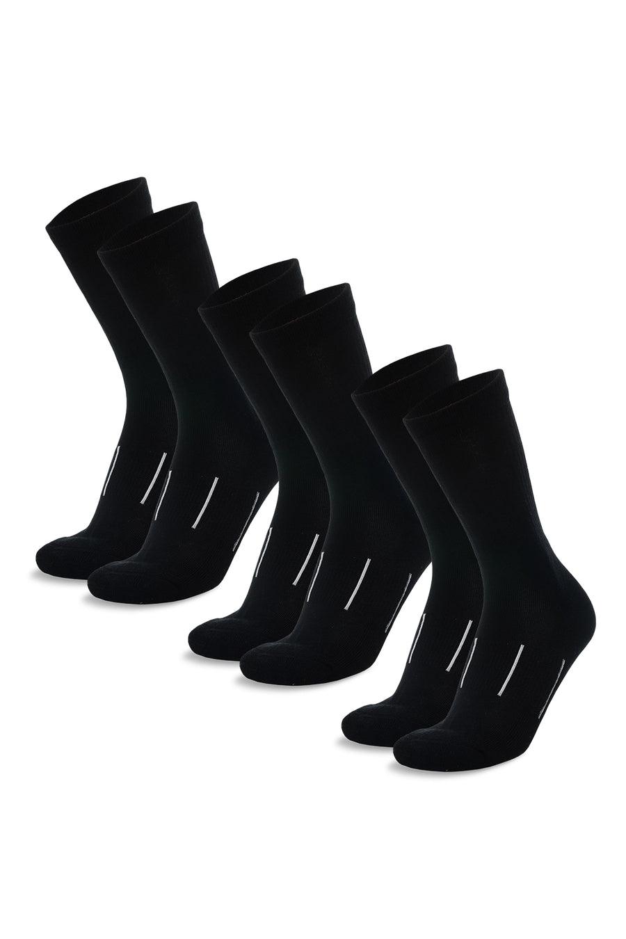 Merino Wool Hiking Socks, 3 pack, Jet Black
