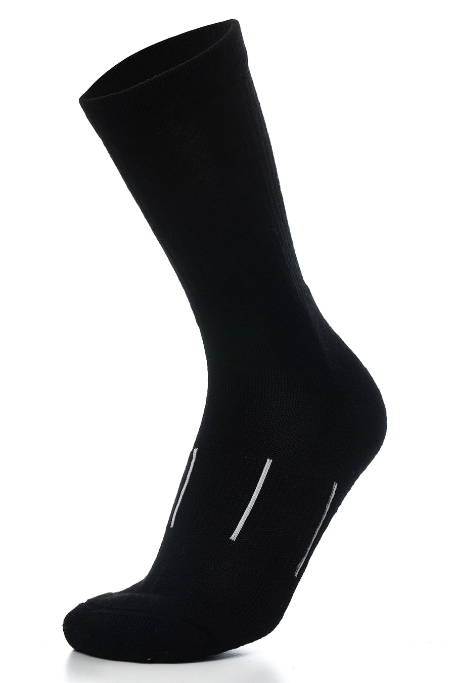 Merino Wool Hiking Socks, 6 pack, Jet Black — view 2