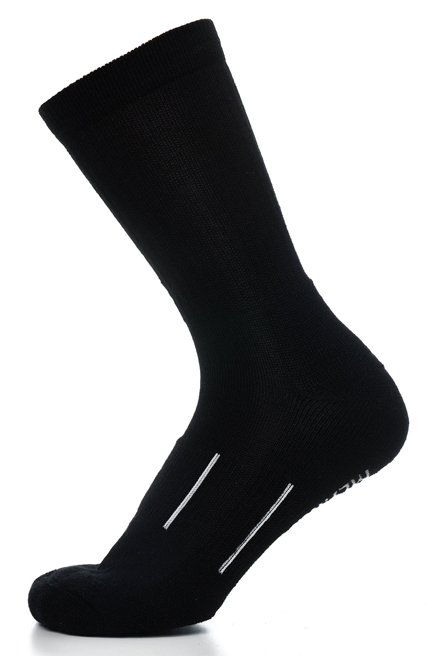 Merino Wool Hiking Socks, 3 pack, Jet Black — view 3